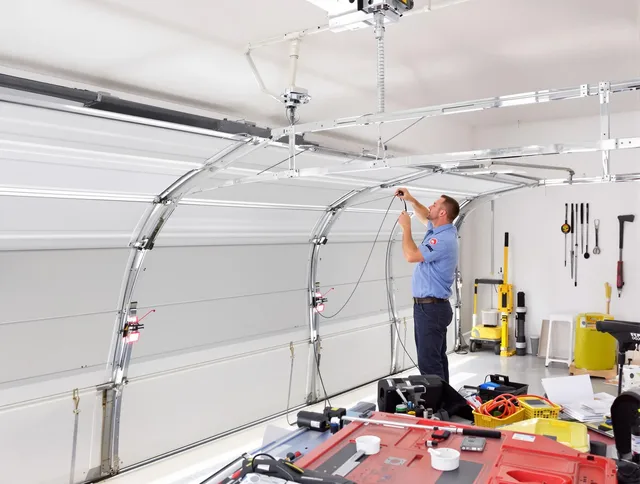 Garage door cable repair service by Boca Raton Garage Door Repair in Boca Raton