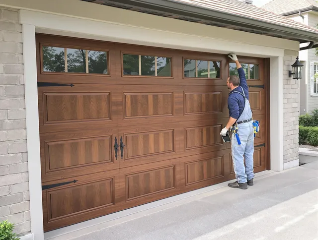 Custom garage door showcase by Boca Raton Garage Door Repair in Boca Raton