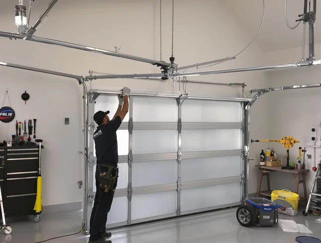 Boca Raton Garage Door Repair certified team performing precision garage door installation in Boca Raton