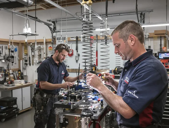 Garage door spring repair service by Boca Raton Garage Door Repair in Boca Raton